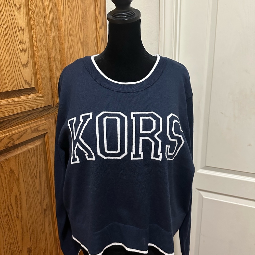 New KORS Navy Blue Sweater